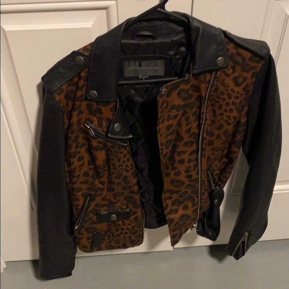 Leopard moto jacket OBEY